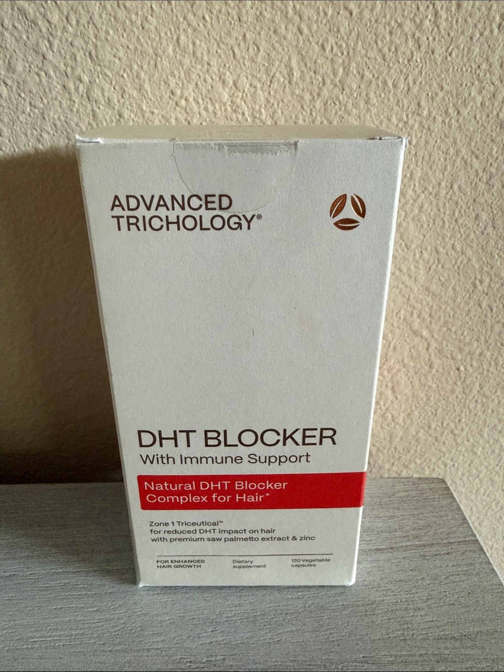 DHT Blocker - White with Red Accent